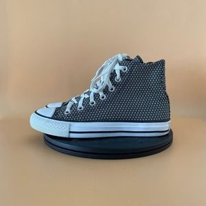 Womens Converse All Star 70 OX Mid Geo Printed Sneakers Size 6 Black Whi…​​